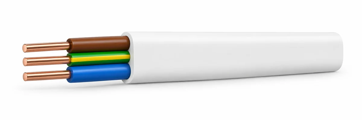 VAF-G — Flat two-core plus ground example. *Power-core range; ground sizes depend on the selected configuration.