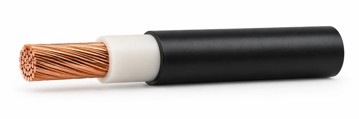 CV-FRPVC — Single-core unarmoured example with natural-coloured XLPE insulation. Multicore versions are also listed.